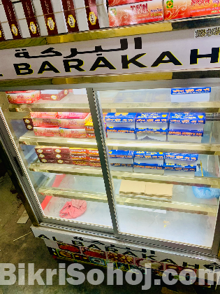 কাস্টম মেড সম্পূর্ণ SS বডির 2-টোন ডিসপ্লে ফ্রিজ